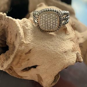 Faux Pearl Silver Bracelet & Ring